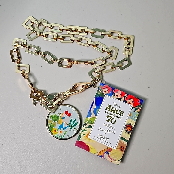 Alice In Wonderland Bucket Hat, And  70th Anniversary Bag Strap Charm. NWT - Picture 4 of 8